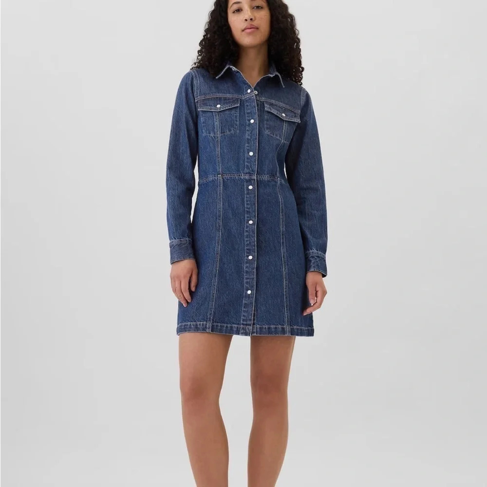 GAP Corduroy Western Mini Dress